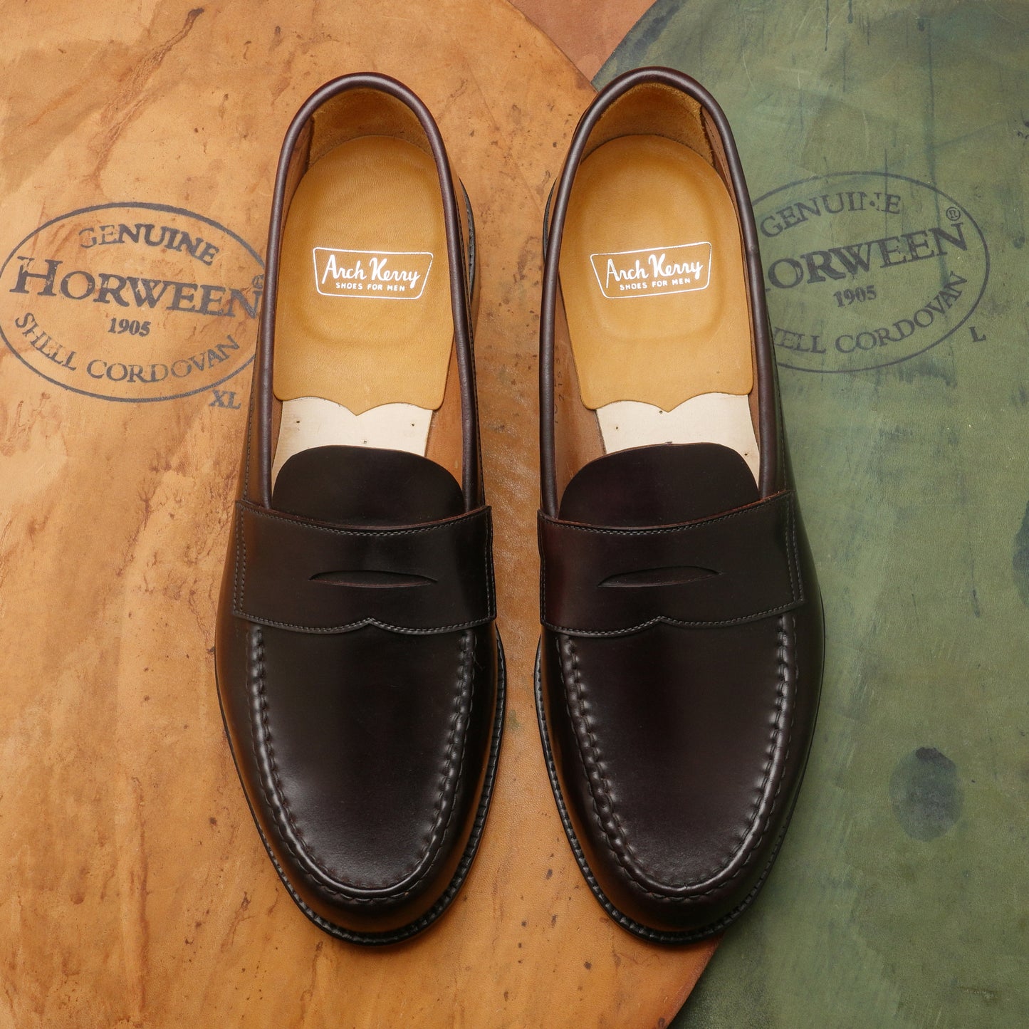 21533 Unlined Handsewn Loafer Burgundy cordovan