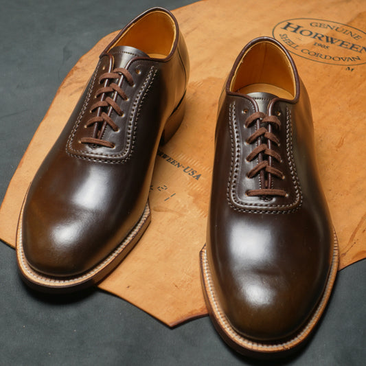 Horween Shell Cordovan 313x3 / U-Throat Wholecut Oxford