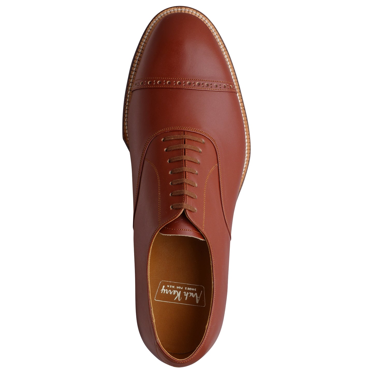 30811 / 7 Eyelet Cap Toe Oxford Tan Calf