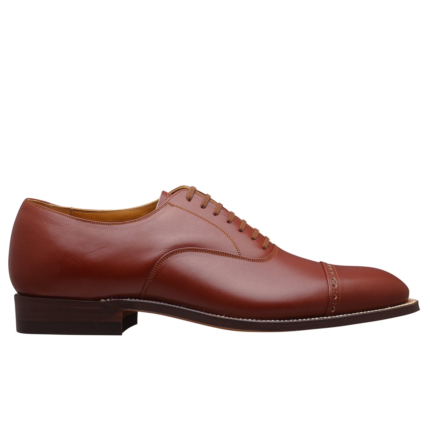 30811 / 7 Eyelet Cap Toe Oxford Tan Calf