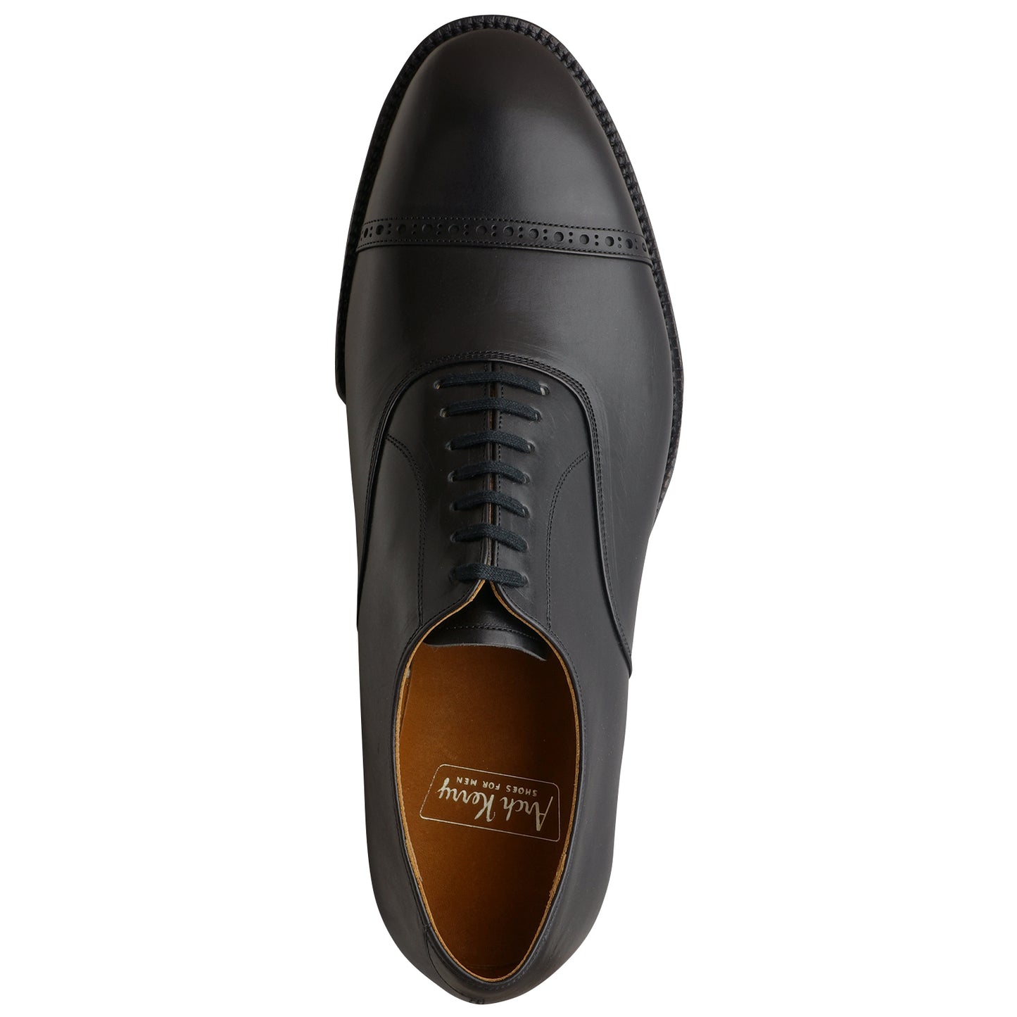 30851 / 7 Eyelet Cap Toe Oxford Black Calf