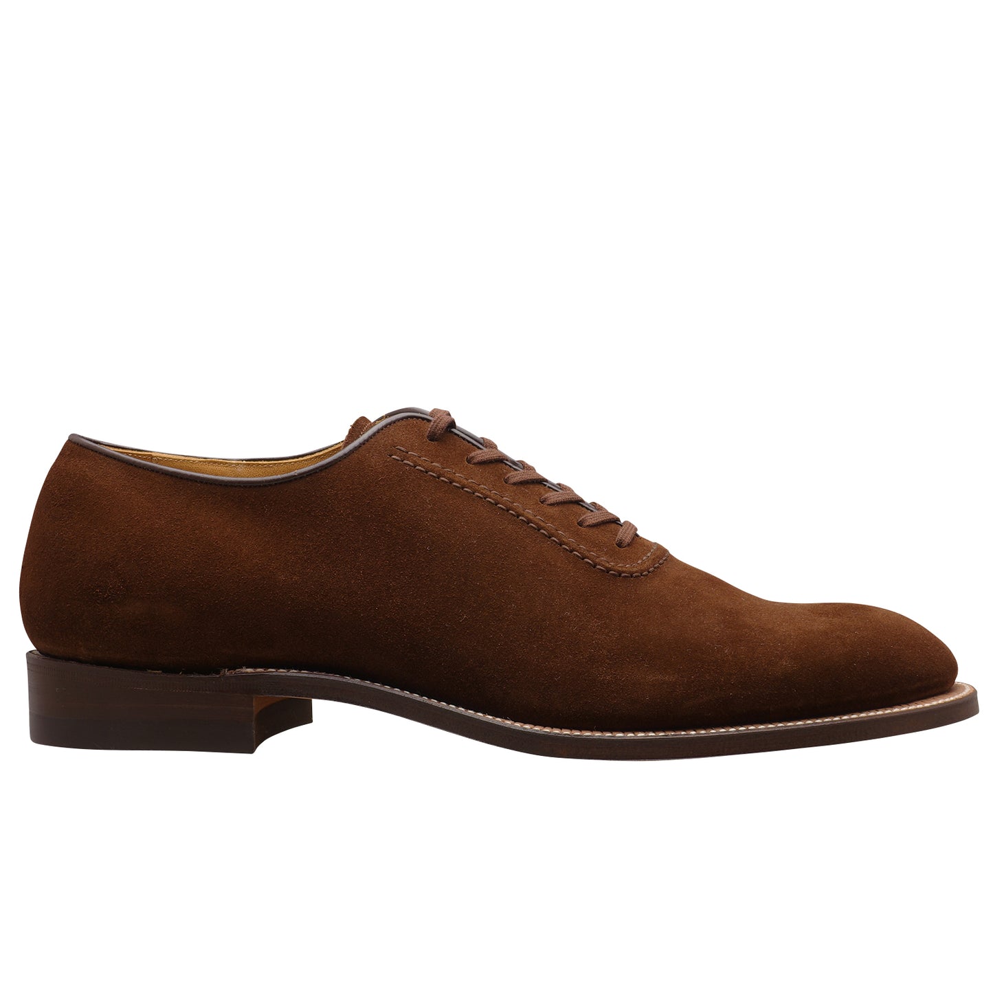 31362 / U-Throat Wholecut Oxford Polo Brown Suede
