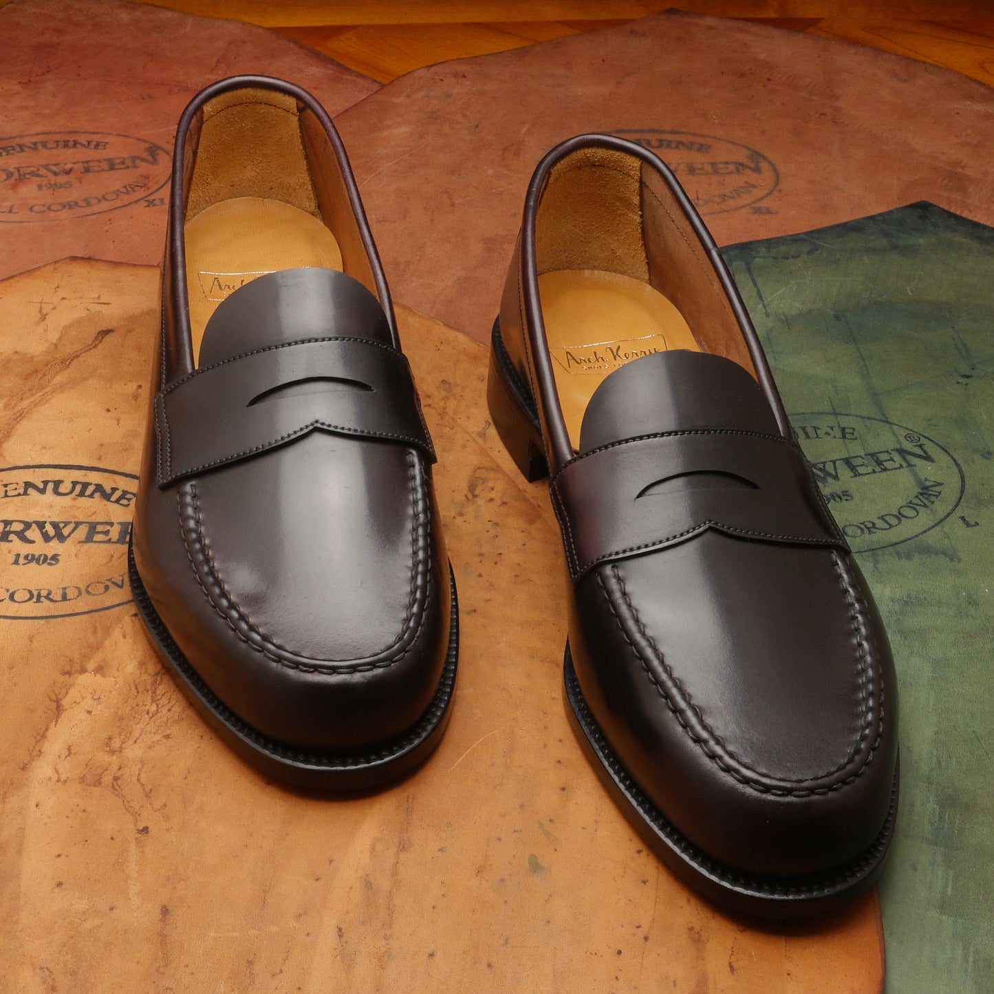 21533 Unlined Handsewn Loafer Burgundy cordovan