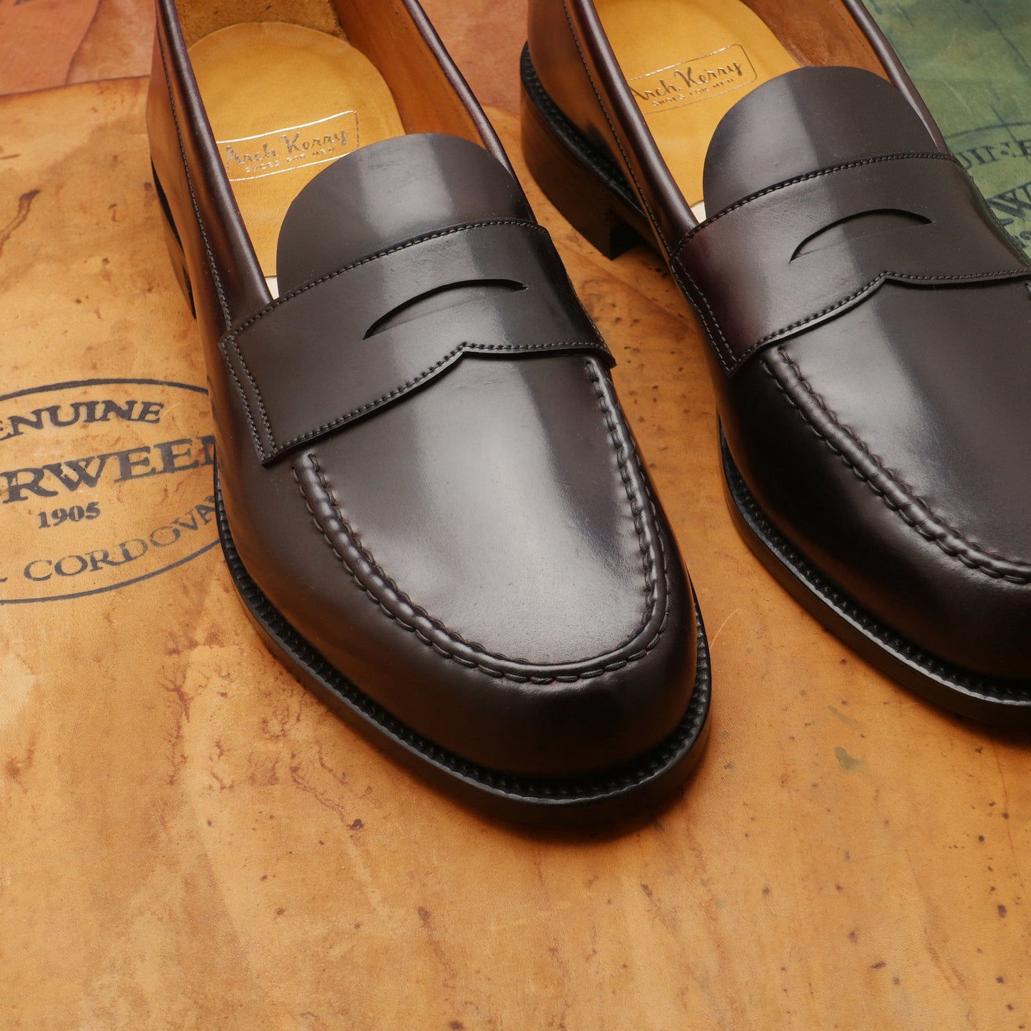 21533 Unlined Handsewn Loafer Burgundy cordovan