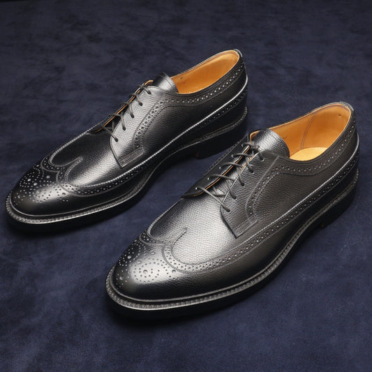 22354 Long Wing Black Cashmere Calf