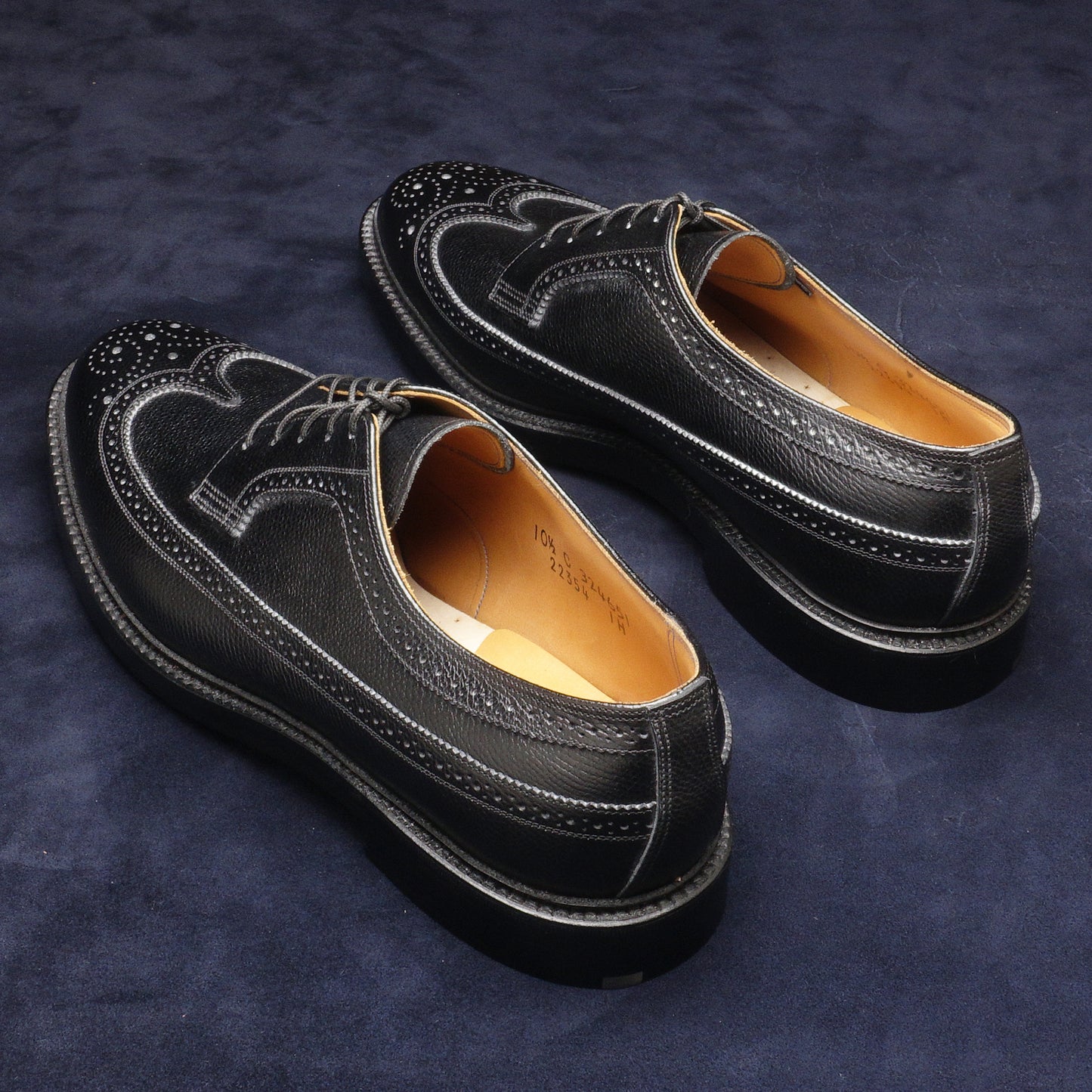 22354 Long Wing Black Cashmere Calf