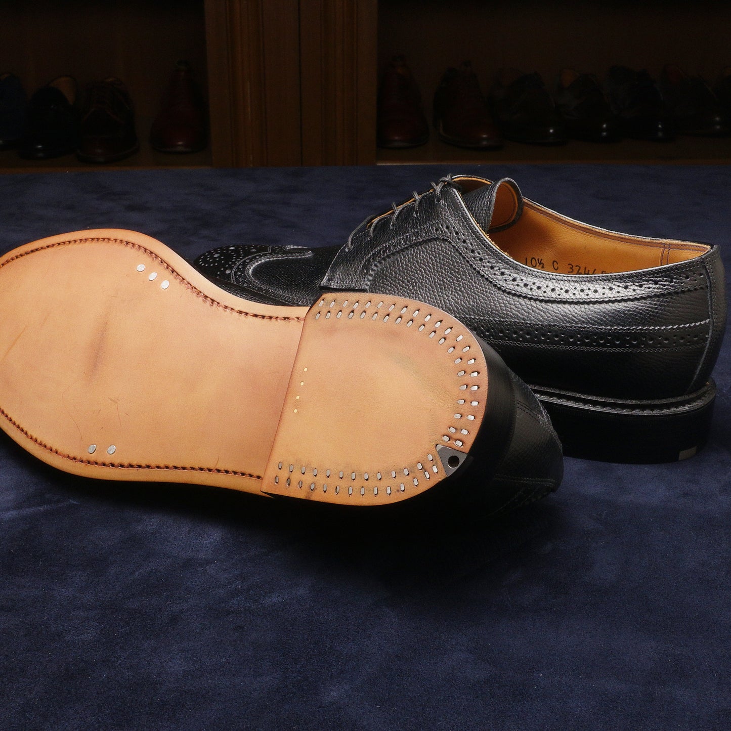 22354 Long Wing Black Cashmere Calf