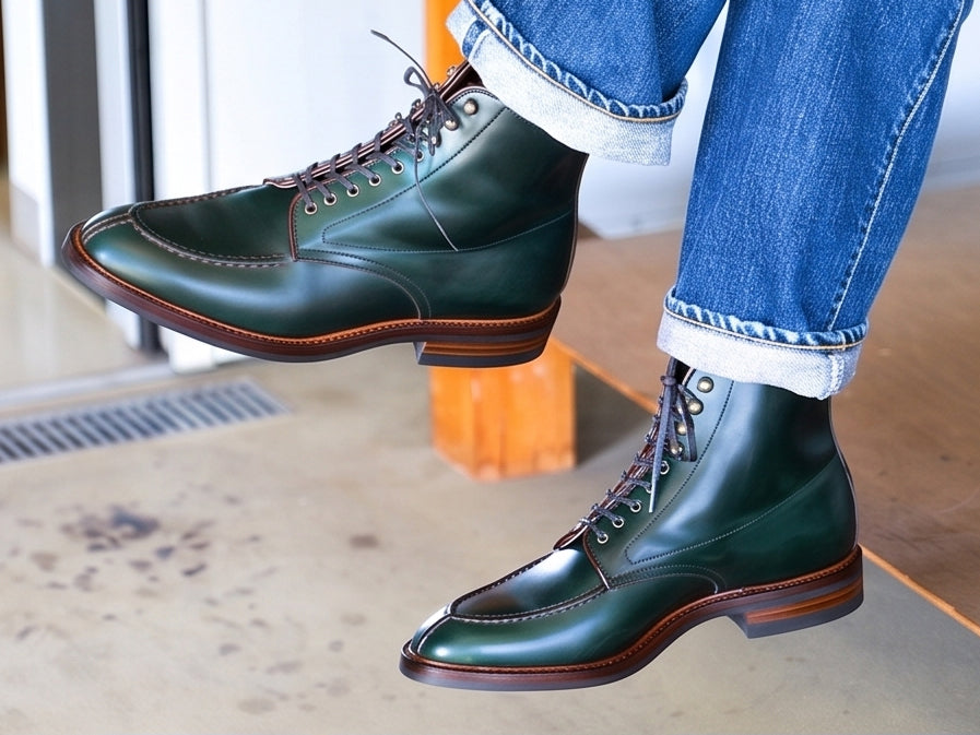 UNIQUEON "Stylish Tanker Boot"