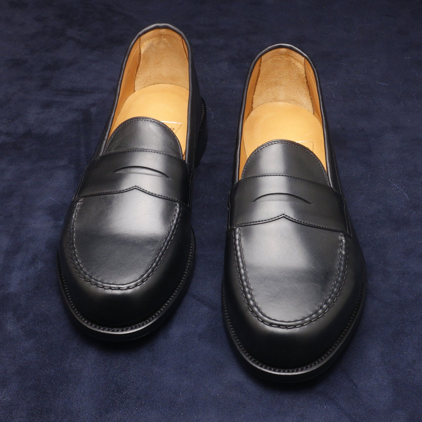 S-1551 Handsewn Moccasin Loafer Black Calf