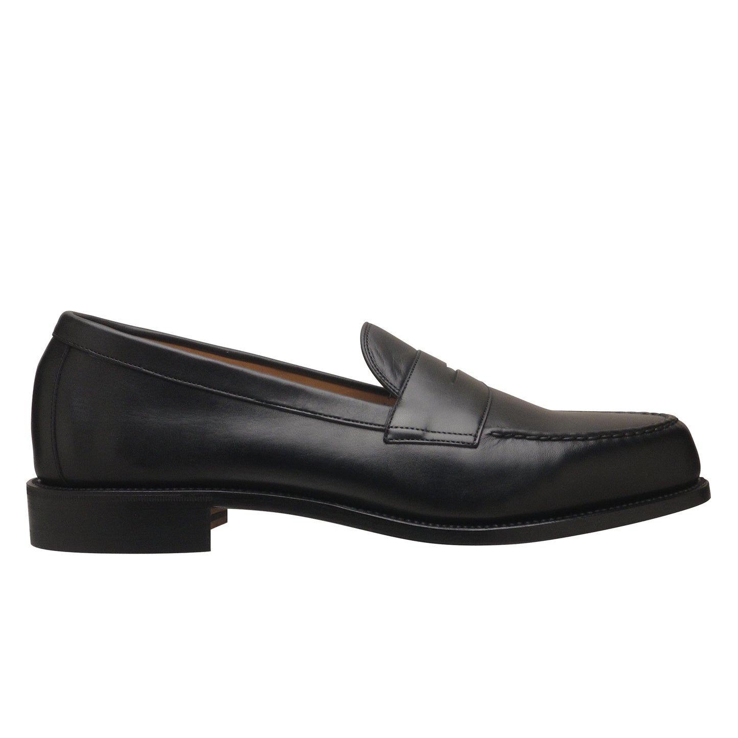 S-1551 Handsewn Moccasin Loafer Black Calf