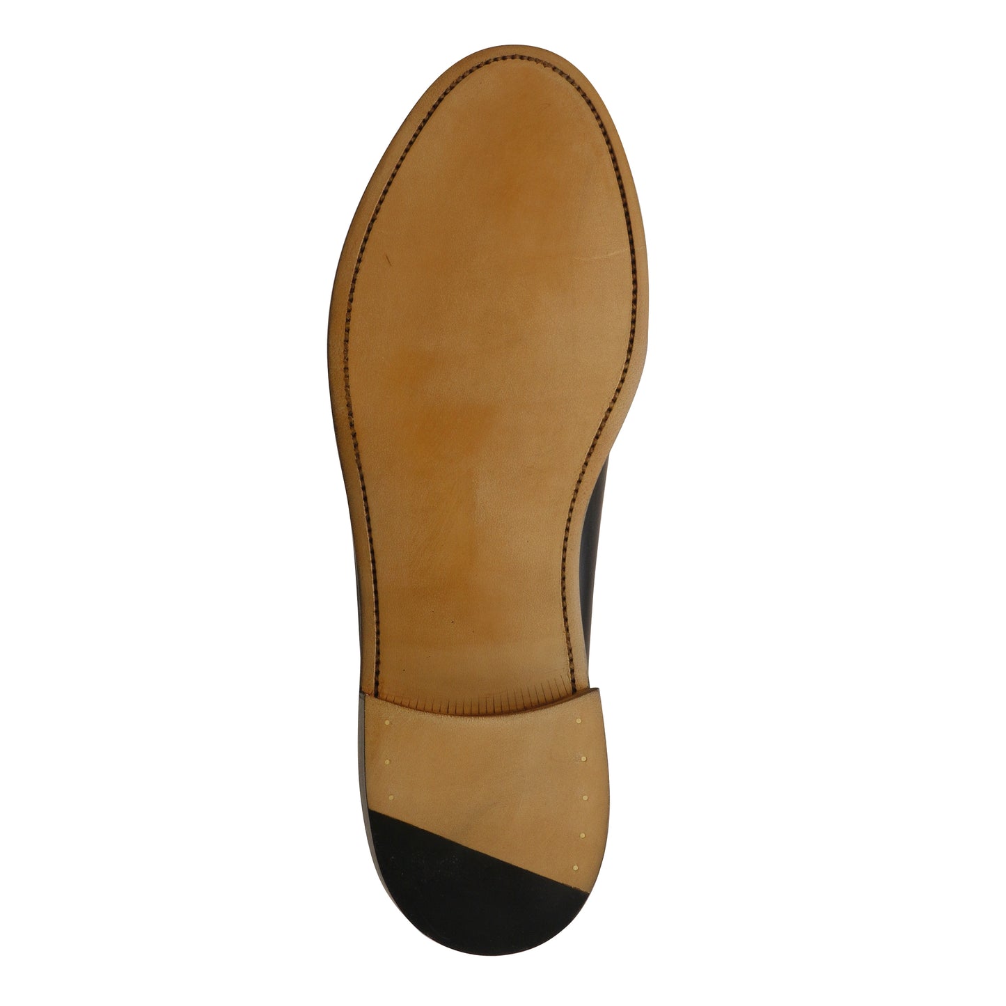 S-1551 Handsewn Moccasin Loafer Black Calf