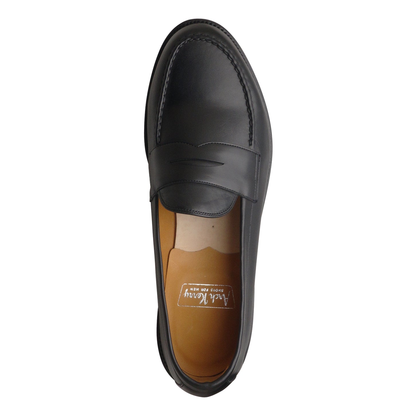 S-1551 Handsewn Moccasin Loafer Black Calf